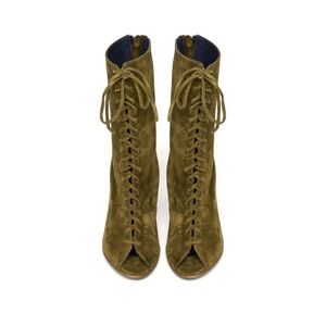 VALAS Los Angeles Brown Suede Lace-Up Boots